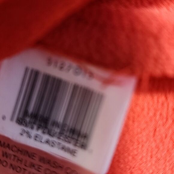Coral Orange Vince Camuto Top with - Picture 6 of 6